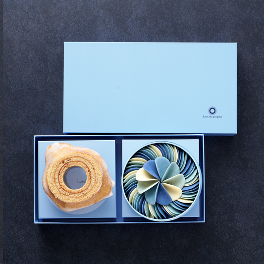 【ギフトセット】インディゴペタル＆バウムクーヘンリュネット