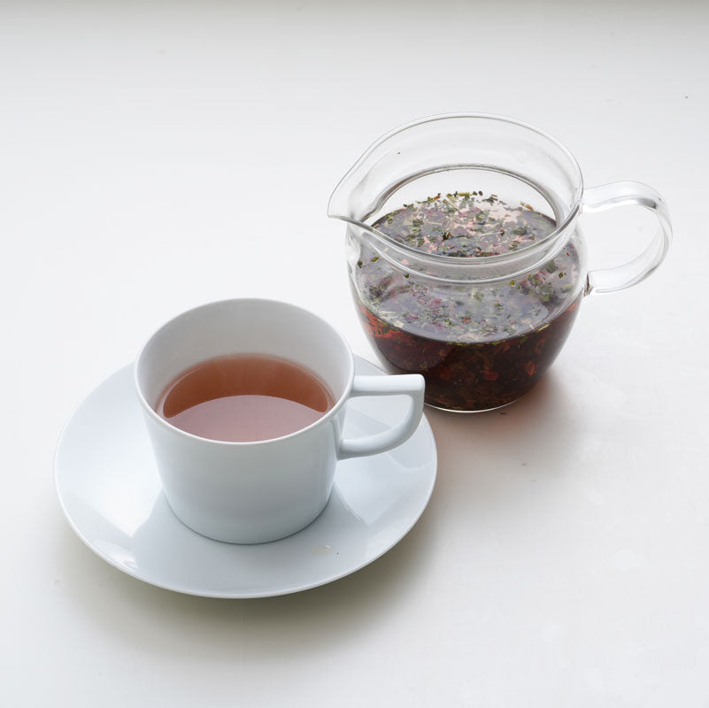 紅茶＆ハーブティーと青い薔薇のマドレーヌセット