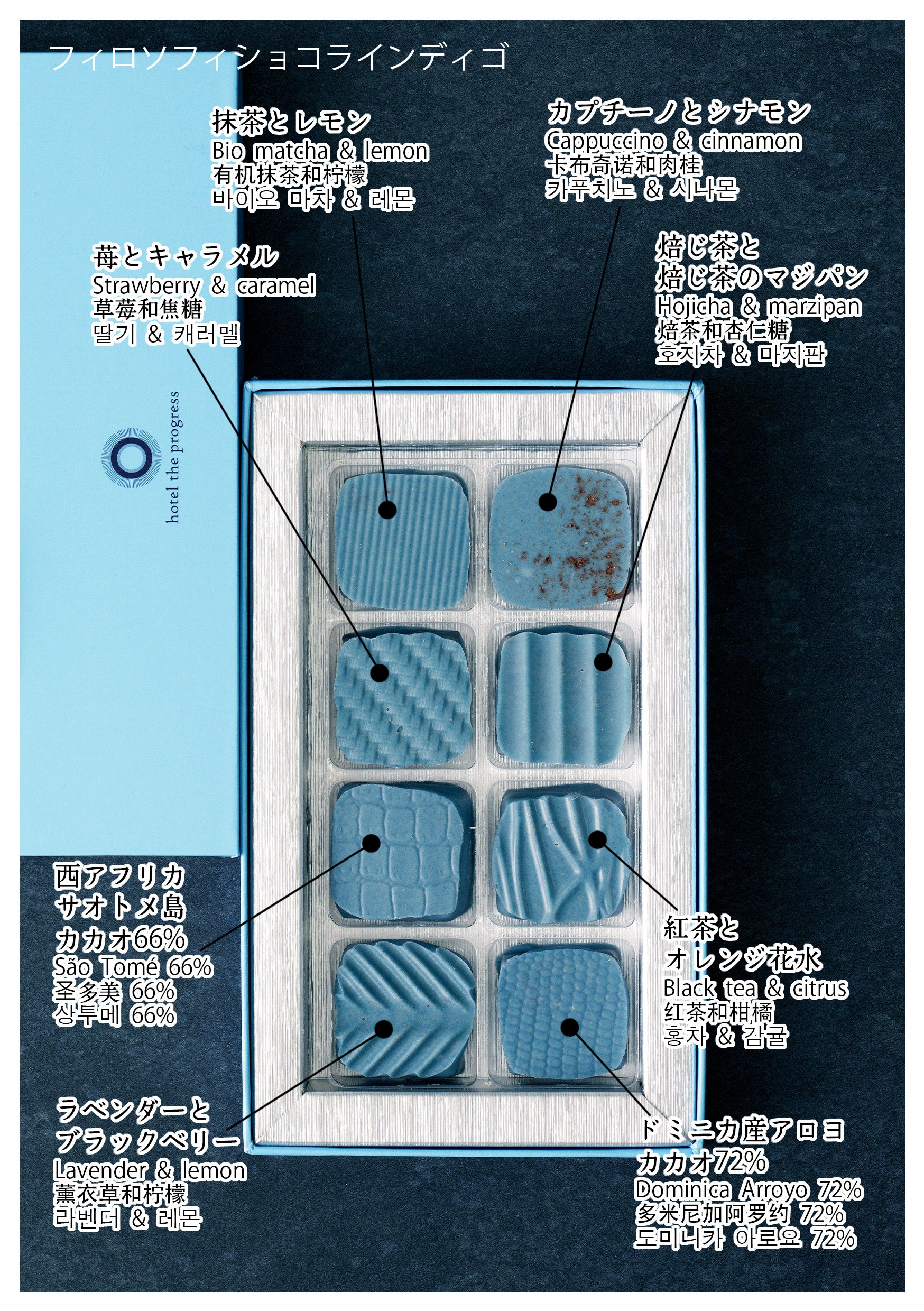 フィロソフィショコラインディゴ（8個入り） – hotel the progress